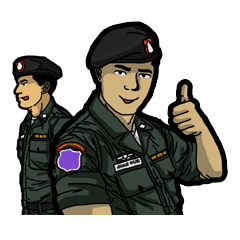 [LINEスタンプ] Border Patrol Police