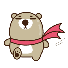 [LINEスタンプ] Bebo Bear_Happiness