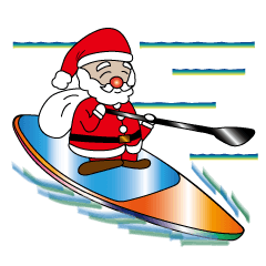 [LINEスタンプ] Stand Up Paddle(SUP)Life2(Xmas ＆NewYear)