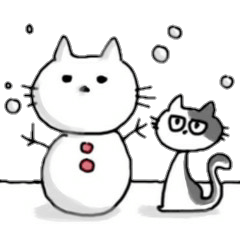 [LINEスタンプ] だるだるネコの冬休みの画像（メイン）