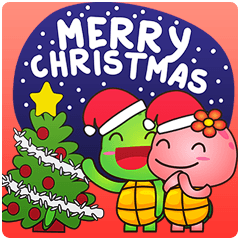[LINEスタンプ] Pura and Pika - Merry Christmas！
