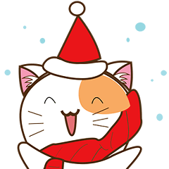 [LINEスタンプ] クリスマスの猫ケンタの画像（メイン）