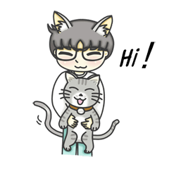 [LINEスタンプ] Tony and Mochi