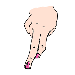 [LINEスタンプ] 爪に顔