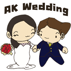 [LINEスタンプ] AK Wedding