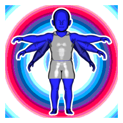[LINEスタンプ] ムキムキコドモ人形
