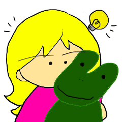 [LINEスタンプ] 女子と緑の子