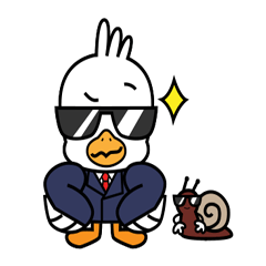 [LINEスタンプ] Seagull and the Snail