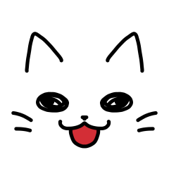 [LINEスタンプ] かおなしねこ