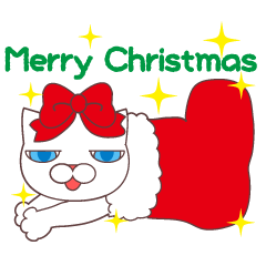 [LINEスタンプ] ネコでごめん～アキヒロのクリスマス～の画像（メイン）