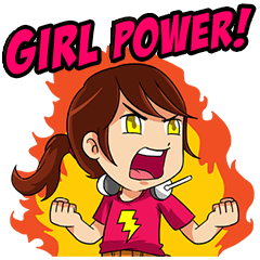 [LINEスタンプ] Girl Power！の画像（メイン）
