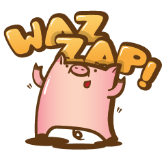 [LINEスタンプ] Piggy Briefly (EN)