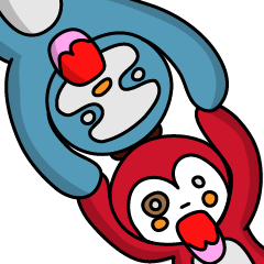 [LINEスタンプ] Lazy Foil - Part2 With Penguin Miss.QP