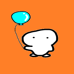 [LINEスタンプ] やってきた！ホネブトくん