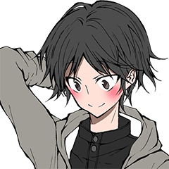 [LINEスタンプ] 反応系男子