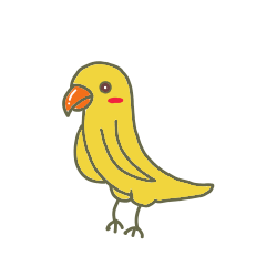 [LINEスタンプ] Love bird happy