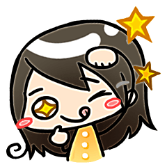 [LINEスタンプ] Sia's straight forward