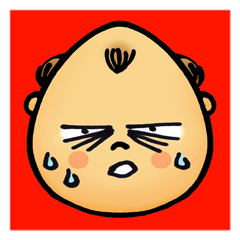 [LINEスタンプ] Red baby