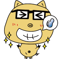 [LINEスタンプ] Chuchu ( little yellow pig )
