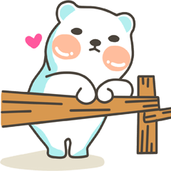 [LINEスタンプ] I am a bear...I Love You