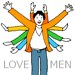 [LINEスタンプ] Choosey Love Men