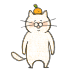 [LINEスタンプ] 猫とみかん