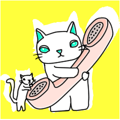 [LINEスタンプ] かぶり物のネコ×ねこ