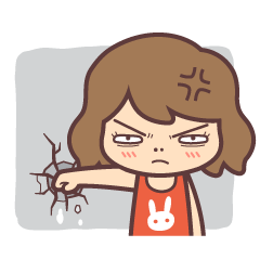 [LINEスタンプ] I have PMS