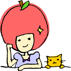 [LINEスタンプ] フリーダムりんご2