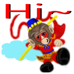 [LINEスタンプ] Meng Department Daisakusen06 Monkey king