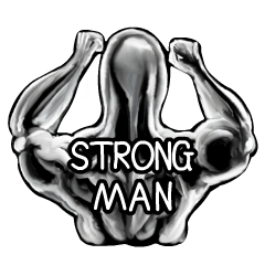 [LINEスタンプ] Strong Men Muscle
