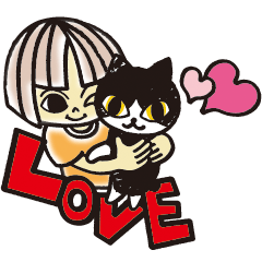 [LINEスタンプ] 猫のムギとお転婆ミツキ