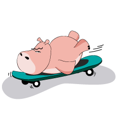 [LINEスタンプ] Wala the Hippo