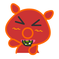 [LINEスタンプ] Mad Pig : Let out the beast