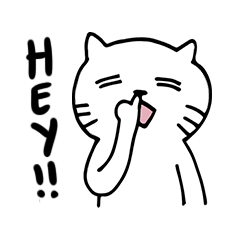 [LINEスタンプ] Shiro Daily Cat