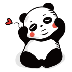[LINEスタンプ] dorky Pandaの画像（メイン）