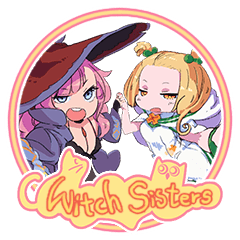 [LINEスタンプ] 魔女姉妹リン＆ルナ