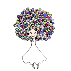 [LINEスタンプ] ひなたのフラワーガールズ