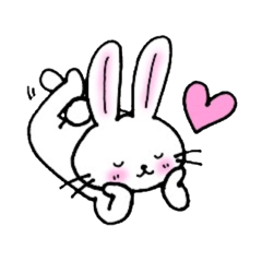 [LINEスタンプ] 恋うさぎスタンプ