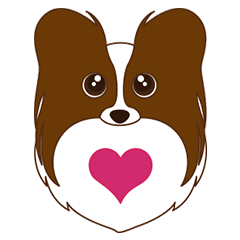[LINEスタンプ] VVPet's Papillon＆Phalene Friends