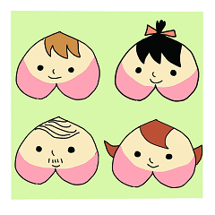 [LINEスタンプ] momo family