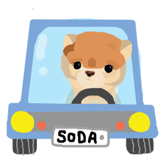 [LINEスタンプ] Soda The Dog (Version 2)