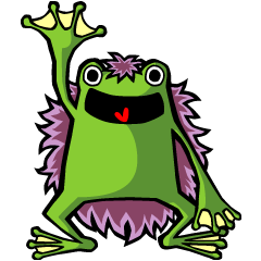 [LINEスタンプ] FREDDIE the Furry Frogの画像（メイン）
