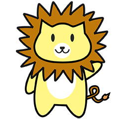 [LINEスタンプ] Lion roar roar