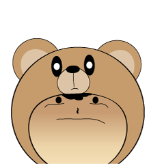 [LINEスタンプ] Bear Bottom Di