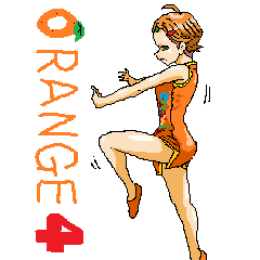 [LINEスタンプ] オレンジガール みかんちゃん 4の画像（メイン）
