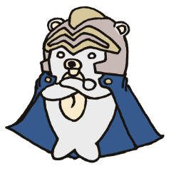 [LINEスタンプ] ナイトくま ～ シリアス version ～