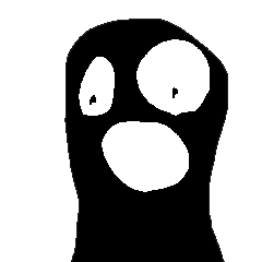 [LINEスタンプ] Small black man