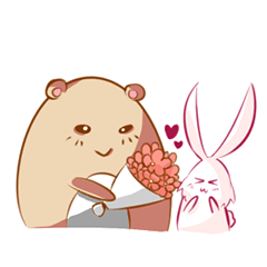[LINEスタンプ] The kind bear and the sulky bunny2(EN)