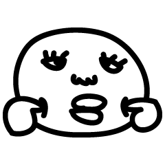 [LINEスタンプ] 白い生き物たち